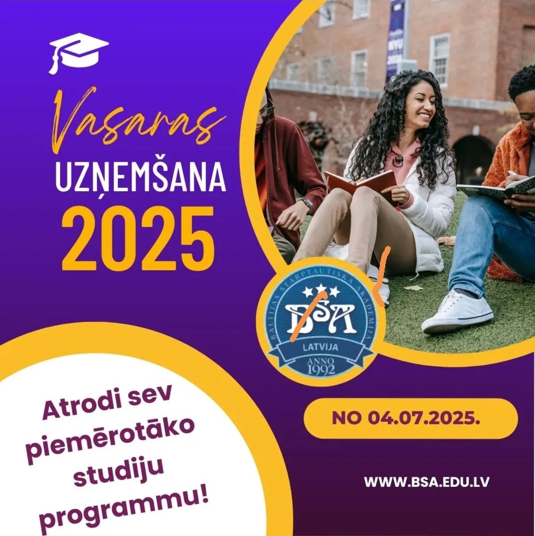 Uzņemšana jau sākusies – piesakies laikus!